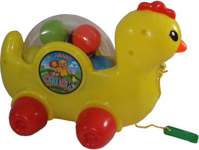

Parteet Plastic Pull Along Chick for Kids(Yellow)