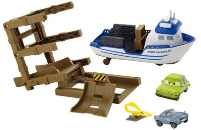 

Mattel Cars 2 Agents Crab Boat Playset With 2 Character Cars(Brown)