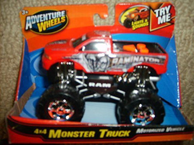 

Adventure Wheels 4 X 4 Motorized Monster Truck With Lights & Sound Raminator(Red)