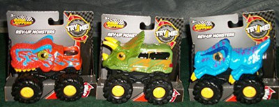 

Toy State Set Of (3) Road Rippers Revup Monsters Trucks(Multicolor)