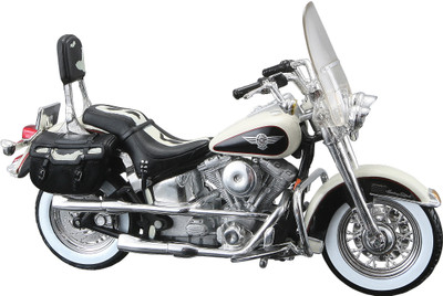 

Maisto Harley-Davidson 1993 FLSTN Heritage Softail(White, Black), Black;white