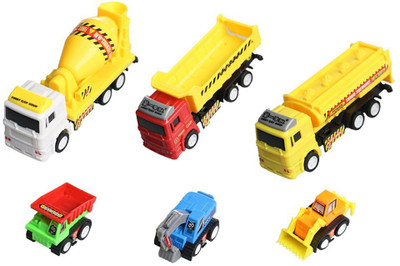 

Tickles 6 Pieces Pull Back Toy Cars - Multi Color 3 years plus(Multicolor)