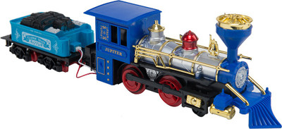 

Venus-Planet of toys Venus-Planet Of Toys,Tomis Train Set With Real Smoke, Authentic Lights And Sound, A Full Set Of Locomotive Engine Cargo Cars(Multicolor)