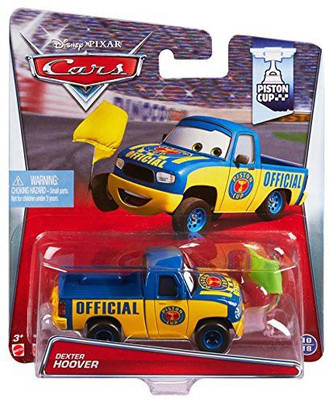

Mattel disney/pixar cars Dexter Hoover With Yellow Flag Diecast(Multicolor)