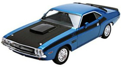 

Welly 1970 Dodge Challenger T/A 1:24 Die-Cast Model(Met Blue)