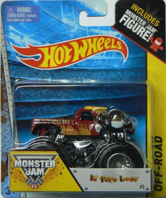 

Hot Wheels Monster Jam 5 Offroad El Toro Loco Includes Monster Jam(Multicolor)