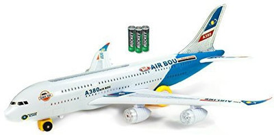 

LX Airbus A380 Airplane Multi Free Batteries Included(White)