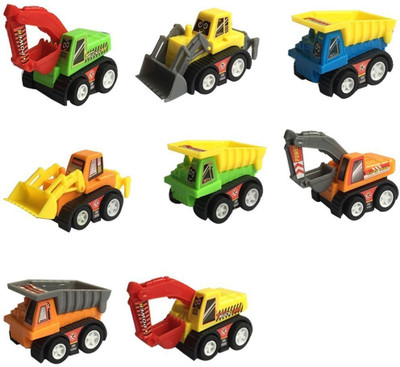 

Madink Pack of 8 Pull Back Construction Cars Toys(Multicolor)