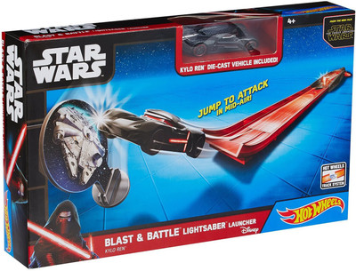 

Hot Wheels Blast & Battle Lightstaber Launcher Darth Vader CMM34(Multicolor)