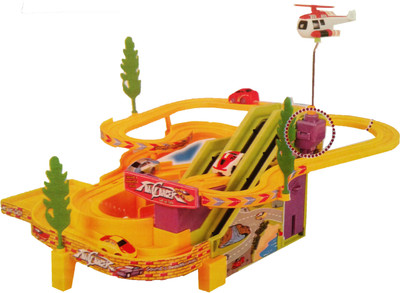 

Vaibhav Rack Racer Racing Car Chase On The Devious Roadway(Yellow)