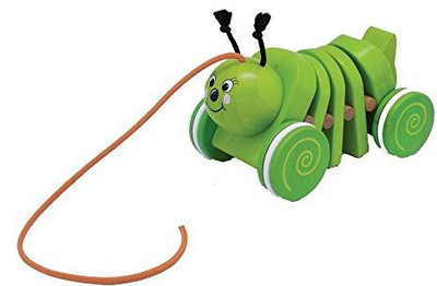 

Toys & Play Wooden Pull Along Caterpillar(Multicolor)