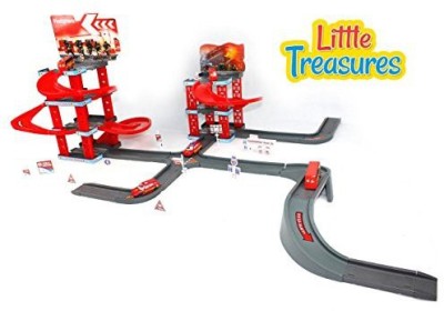 

Little Treasures Fire Station Emergency Toy(Multicolor)