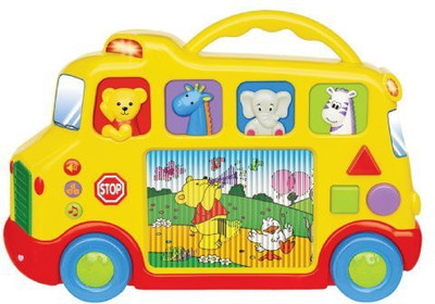 

Small World Toys Preschool Activity Tv Bus B/O(Yellow)