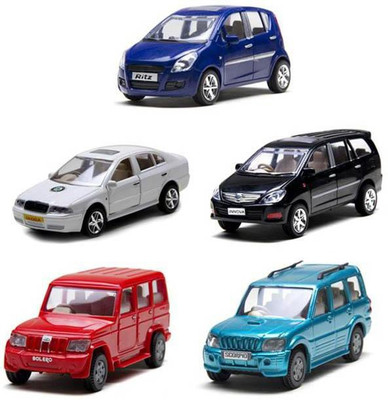 

AM Enterprises Multicolor Plastic Combo Of Ritz, Bolero, Scorpio, Innova & Skoda Octavia Cars - Set Of 5(Multicolor)
