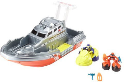 

Matchbox Big Boots Sea Rescue Boat Playset(Grey)