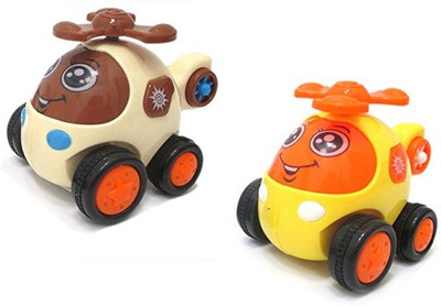

Smiles Creation Push And Go Friction Powered mini plane(orange)(Multicolor)