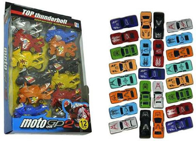 

Shop & Shoppee Metal Force Car Set (25Pcs) & Bike Pullback Friction Bike (12 Pcs)(Multicolor)