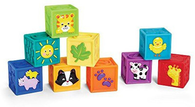 

Early Years Squeak 'n Stack Blocks Baby Toy(Multicolor)