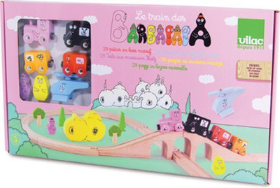 

Barbapapa Vilac - 5821 - Jouet en Bois - Circuit Train(Multicolor)