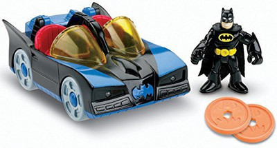 

Fisher-Price Imaginext Dc Super Friends Batmobile With Lights(Multicolor)