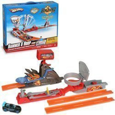 

Hot Wheels Trick Tracks Hammer And Hoop Mattel(Orange)