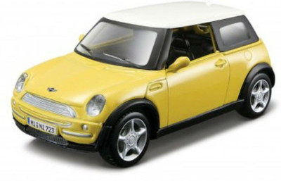 

Maisto Mini Cooper Yellow Pull Back Action Car(Yellow)
