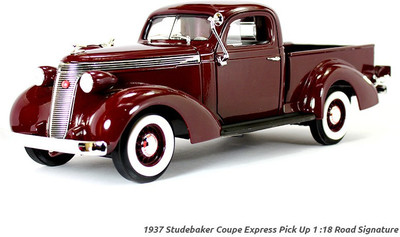 

Road Signature 1937 Studebaker Coupe Express Pick Up 1:18 Yatming(Brown)