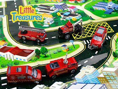 

Little Treasures Encourage Your Little Sport To Show Some Fire With This Fire Control Series - A Collection Of Five Steamy Red Cars In The Toy-Set, Opening All The Doors To Immense "Fiery" Stories!(Multicolor)