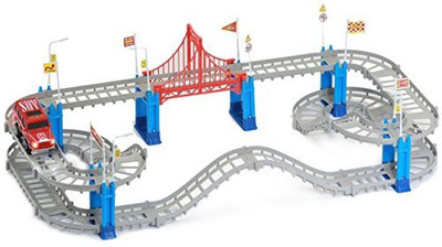 

MukikiM Build A Track / City Ride Suv Car On Track (75Piece)(Grey)