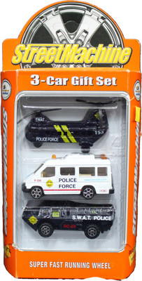 

Mamaboo Street Machine 3 pcs Police Vehicles(Red)
