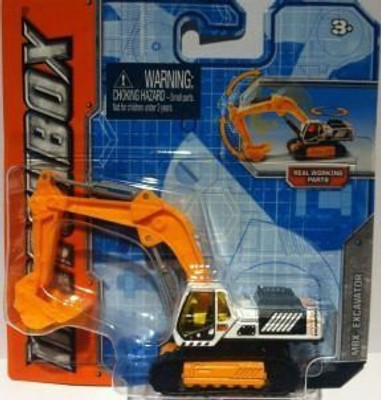 

Mattel 2012 Matchbox4" Mbx Excavator"Real Working Parts"(Orange)