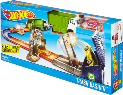 

Hot Wheels Trash Basher Track Set(Multicolor)