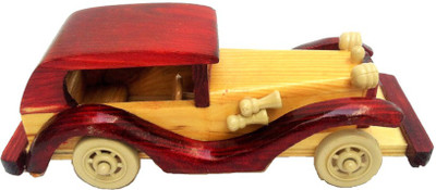 

Craftatoz Wooden Car Toy(Brown)
