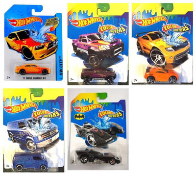 

Hot Wheels SET OF 5 LATEST COLOR SHIFTERS(Multicolor)