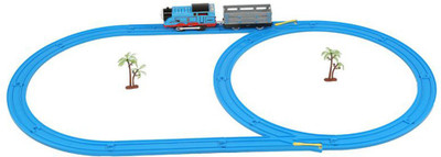 

Sterling Electric Toy Train With Track Set And Amazing Sound(Blue)