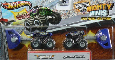 

Hot Wheels Monster Jam Mighty Minis Shocker And Bounty Hunter(Multicolor)