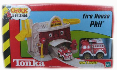 

Hasbro Tonka Lil' Chuck & Friends Fire House Phil Playset(Red)