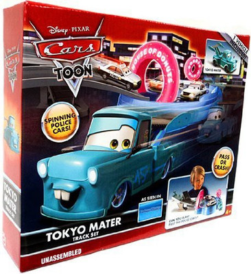 

Disney Pixar Cars Toon Playset Tokyo Mater Track Set(Blue)