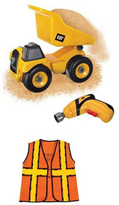 

CATERPILLAR Cat Take Apart Construction Dump Truck With Construction(Orange)