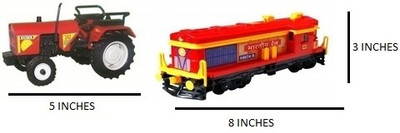 

CENTY Centy Pack of 2 Eicher Tractor and Locomotive Engine(Multicolor)