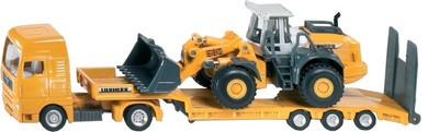 

Siku Low Loader with Four Wheel Loader(Black, Yellow)