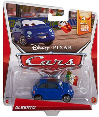 

Mattel disney/pixar cars race Fans Diecast Alberto 9/9155 Scale(Blue)