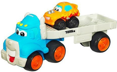 

Hasbro Tonka Chuck & Friends Car Carrier With Hot Rod(Multicolor)
