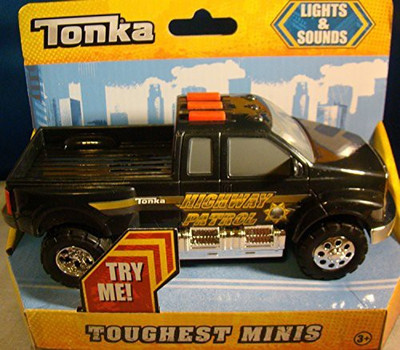

Tonka Toughest Minis Lights & Sounds Highway Patrol Pickup(Black)