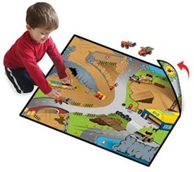 

Neat-Oh Full Throttle Construction Zone 2Sided Playmat W/ 1 Car(Multicolor)