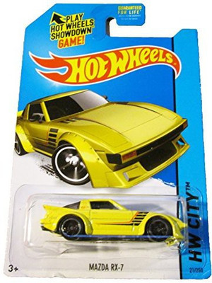 

Mattel 2014 Hot Wheels Hw City Mazda Rx7 21/250 (Yellow)(Yellow)