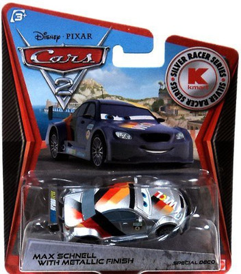 

MISSING Disney Pixar Cars 2 Max Schnell With Metallic Finish(Black)