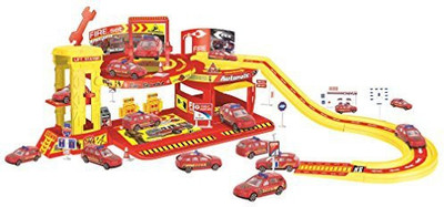 

Little Treasures Fire Mechanic Shop Repair Center Play Toy(Multicolor)