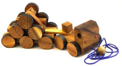 

Exp Handmade 16 Wheeler Toy(Multicolor)