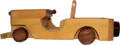 

Craftatoz Wooden Car Toy(Brown)